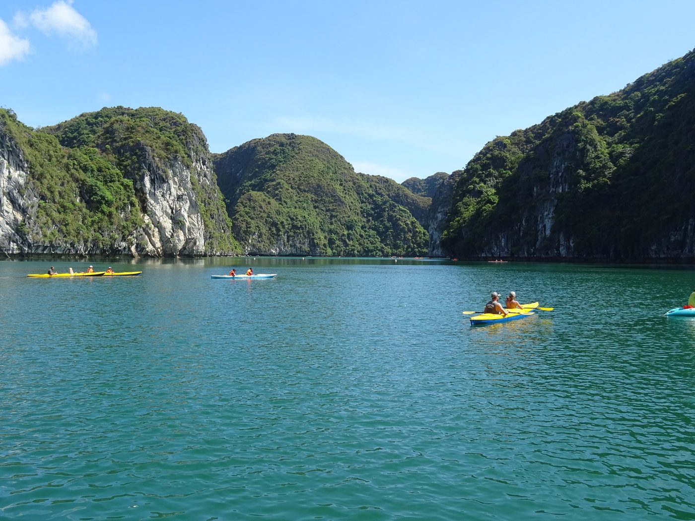 Kayaking in Ha Long Bay